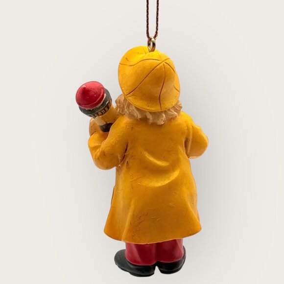 Vintage Santa Fisherman Lighthouse Ornament Resin Coastal Decor - Picture 2 of 2